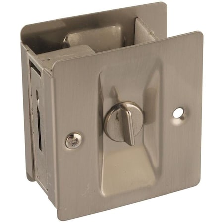 National Mfg Pocket Door Latch, Satin Nickel 5001833